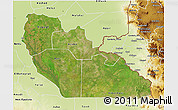 Satellite 3D Map of Junglei, physical outside