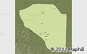 Physical 3D Map of Bor, darken