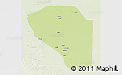 Physical 3D Map of Bor, lighten