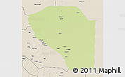 Physical 3D Map of Bor, shaded relief outside