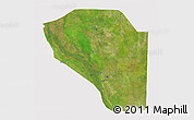Satellite 3D Map of Bor, cropped outside