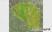 Satellite 3D Map of Bor, semi-desaturated
