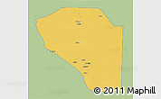 Savanna Style 3D Map of Bor, single color outside