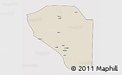 Shaded Relief 3D Map of Bor, cropped outside