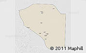 Shaded Relief 3D Map of Bor, lighten, desaturated