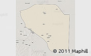 Shaded Relief 3D Map of Bor, semi-desaturated