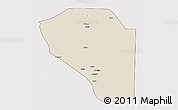 Shaded Relief 3D Map of Bor, single color outside