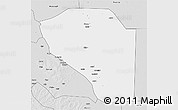 Silver Style 3D Map of Bor