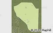 Physical Map of Bor, darken