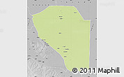 Physical Map of Bor, desaturated