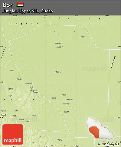 Physical Map of Bor