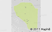 Physical Map of Bor, lighten, desaturated