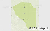 Physical Map of Bor, lighten