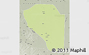 Physical Map of Bor, semi-desaturated