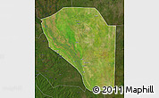 Satellite Map of Bor, darken
