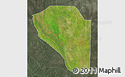 Satellite Map of Bor, darken, semi-desaturated