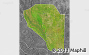 Satellite Map of Bor, desaturated