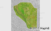 Satellite Map of Bor, lighten, desaturated