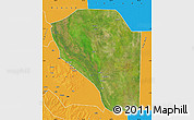 Satellite Map of Bor, political outside