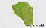 Satellite Map of Bor, single color outside