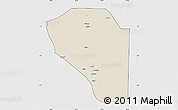 Shaded Relief Map of Bor, cropped outside