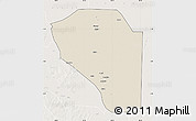 Shaded Relief Map of Bor, lighten