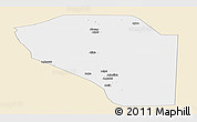 Classic Style Panoramic Map of Bor, single color outside