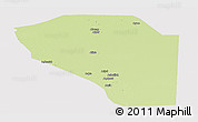 Physical Panoramic Map of Bor, cropped outside