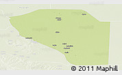 Physical Panoramic Map of Bor, lighten