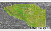 Satellite Panoramic Map of Bor, desaturated