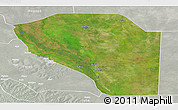 Satellite Panoramic Map of Bor, lighten, semi-desaturated