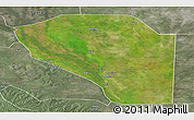 Satellite Panoramic Map of Bor, semi-desaturated