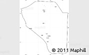 Blank Simple Map of Bor, cropped outside