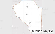 Classic Style Simple Map of Bor, cropped outside