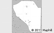 Gray Simple Map of Bor