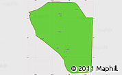 Political Simple Map of Bor, cropped outside