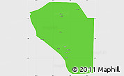 Political Simple Map of Bor, single color outside