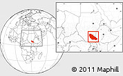 Blank Location Map of Junglei, within the entire country