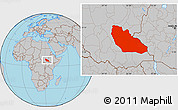 Gray Location Map of Junglei