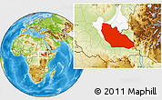 Physical Location Map of Junglei, highlighted parent region