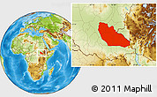 Physical Location Map of Junglei