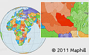 Political Location Map of Junglei