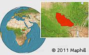 Satellite Location Map of Junglei