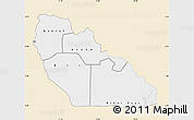 Classic Style Map of Junglei, single color outside