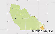 Physical Map of Junglei, cropped outside