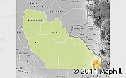 Physical Map of Junglei, desaturated