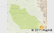 Physical Map of Junglei, lighten