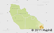 Physical Map of Junglei, single color outside