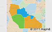 Political Map of Junglei, lighten