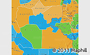 Political Map of Junglei, political shades outside